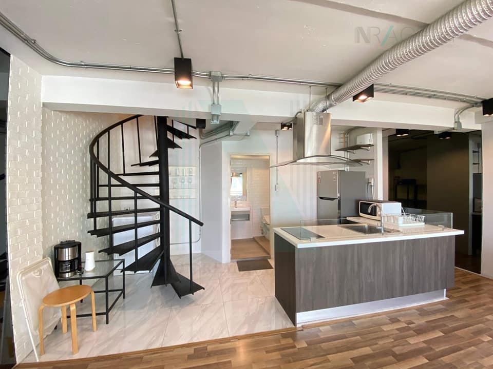 รูป ให้เช่าคอนโด ทองหล่อ ทาวเวอร์ อาคาร 1 ชั้น 17 Duplex 2 ห้องนอน ขนาด 93.00 ตรม ใกล้ โรงพยาบาลสมิติเวช - รูปที่ 3/8