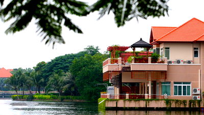 Houses for rent อาคารจัสมิน : Rental Lakefront house with 4 bedrooms in Nichada Thani with a private swimming pool _Rimlake_BL159