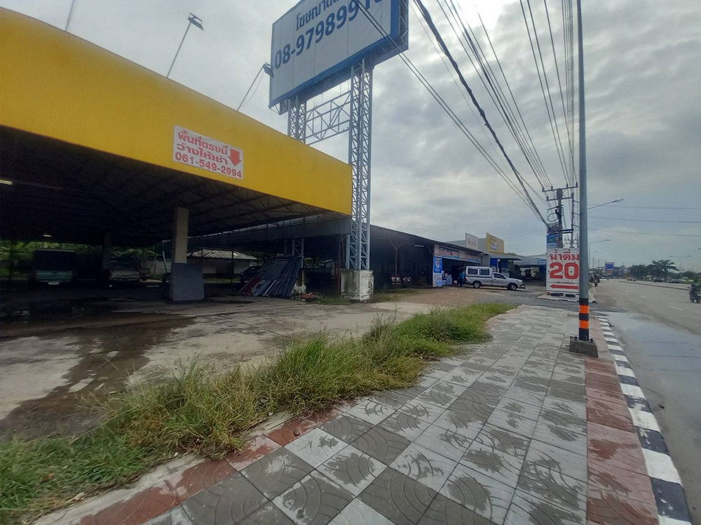 รูป Call : 061-549-2994 (หลุดจอง 2 ล็อคสุดท้าย) ให้เช่าที่ดินแบ่งเป็นล็อค 255 ตารางเมตร และป้ายโฆษณา ติดถนนใหญ่ 346 ใกล้แยกสันติสุข ใกล้แม็คโคร ปทุมธานี - รูปที่ 2/10
