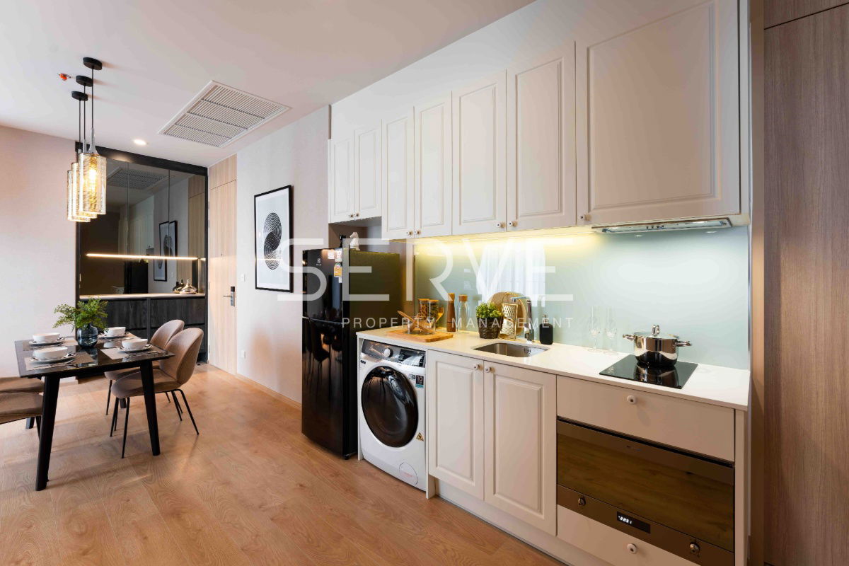 รูป 2 นอน ห้องมุม แต่งสวยสไตล์ Modern 67.43 ตร.ม. ชั้นสูง 15+ ใจกลางอโศก ทำเลดี BTS อโศก & MRT สุขุมวิท 550 ม. ที่คอนโด Noble BE19 / ให้เช่าคอนโด - รูปที่ 13/15