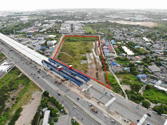 picture Beautiful land for sale, dark green city plan, land with road access on three sides - 4/7