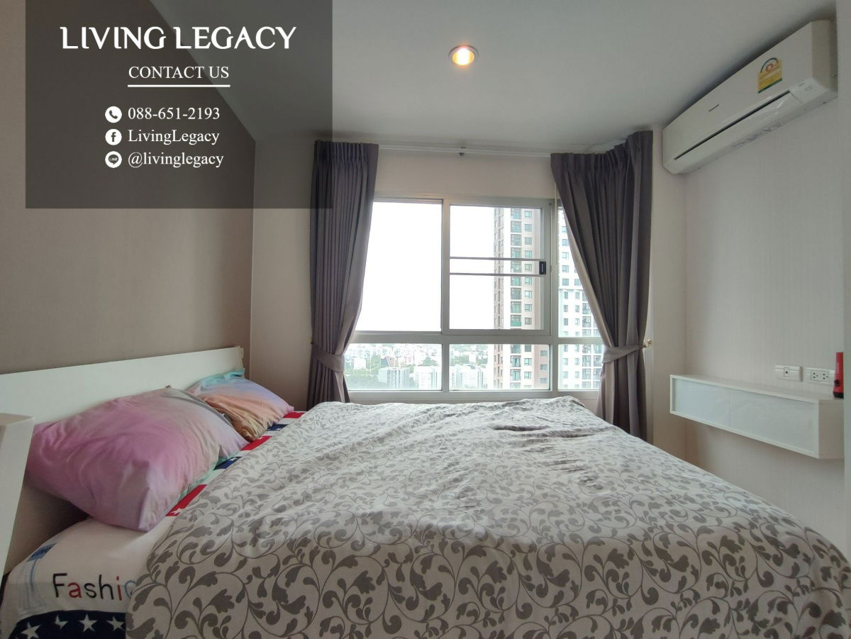 รูป SHINFV ให้เช่าคอนโด Lumpini Place Srinakarin - Huamark Station 36 ตร.ม. ชั้น 23 ตึก A line id : @livinglegacy - รูปที่ 4/6