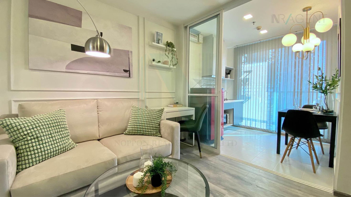 picture 🎉 For Rent Condo THE BASE SUKHUMVIT 77 Building B, Floor 8,1 bed room, Room size 31.00 sqm - 2/8