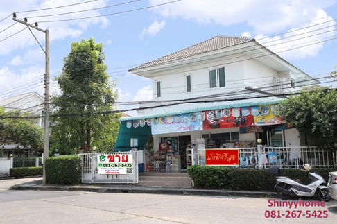 บ้านเดี่ยว หลังมุม ทำเลค้าขาย หมู่บ้านมณีรินทร์ เลคแอนด์พาร์ค ราชพฤกษ์-ติวานนท์  ติดถนน 345