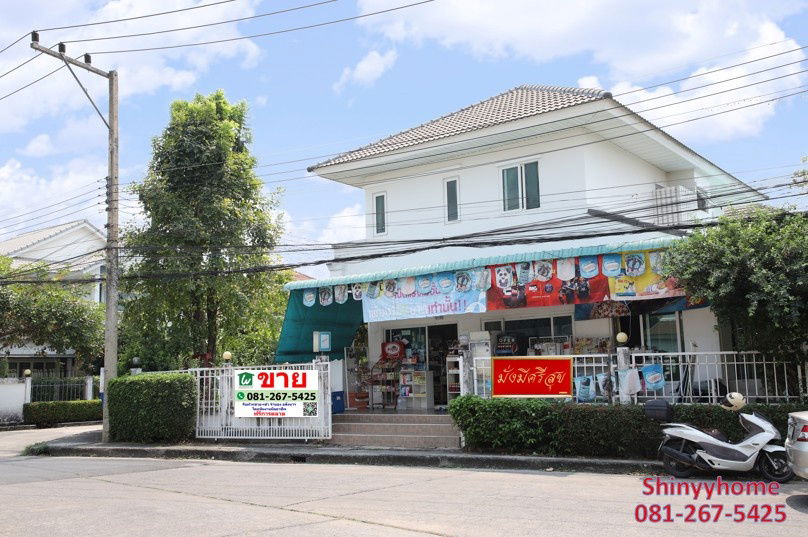 รูป บ้านเดี่ยว หลังมุม ทำเลค้าขาย หมู่บ้านมณีรินทร์ เลคแอนด์พาร์ค ราชพฤกษ์-ติวานนท์  ติดถนน 345 - รูปที่ 1/10