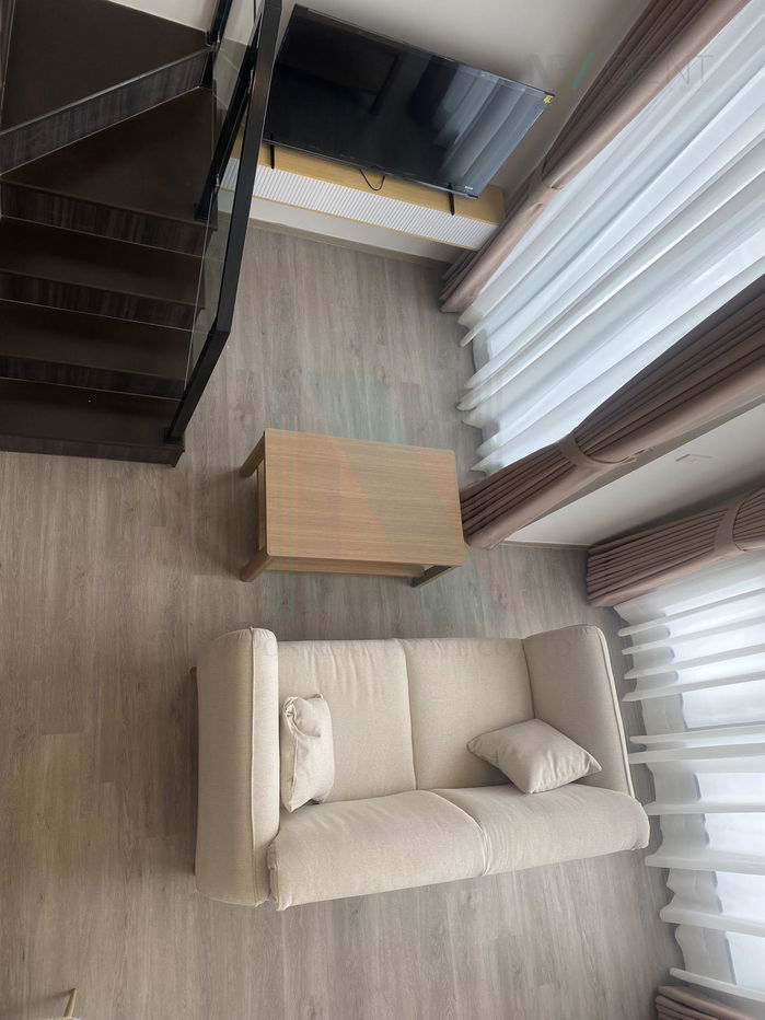 รูป 📌 ให้เช่าคอนโด ดิ ออริจิ้น ปลั๊ก แอนด์ เพลย์ รามอินทรา อาคาร A ชั้น 12A Duplex ขนาด 39 ตรม ใกล้ ใกล้ รถไฟฟ้า สถานีรามอินทรา กม.9 - รูปที่ 2/8