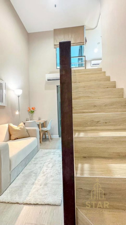 รูป คอนโดติดBTSบางซ่อน บางซื่อห้องDuplex 2 ชั้น 2 ห้องนอน ตกแต่งครบ ตรงปก พร้อมอยู่อาศัย Metro sky บางซื่อ(เช่าระยะสั้นได้ค่ะ) line:Rangsima07 - รูปที่ 9/17