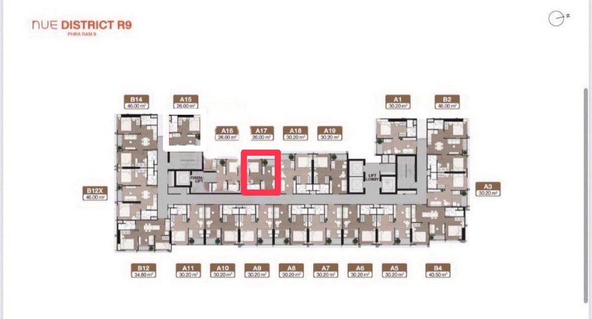 picture Selling down payment Noble Nue District R9, size 26 sq m., 1 bedroom, front building, Please contact 0993529495 - 1/12