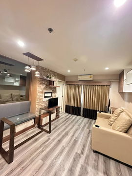 🍀ให้เช่าคอนโด Lumpini mega city bangna 2 ห้องนอน แต่งสวย ใกล้ mega bangna ห้องสวย ขนาด 45 ตรม. มีเครื่องซักผ้า เช่าเพียง 17000-