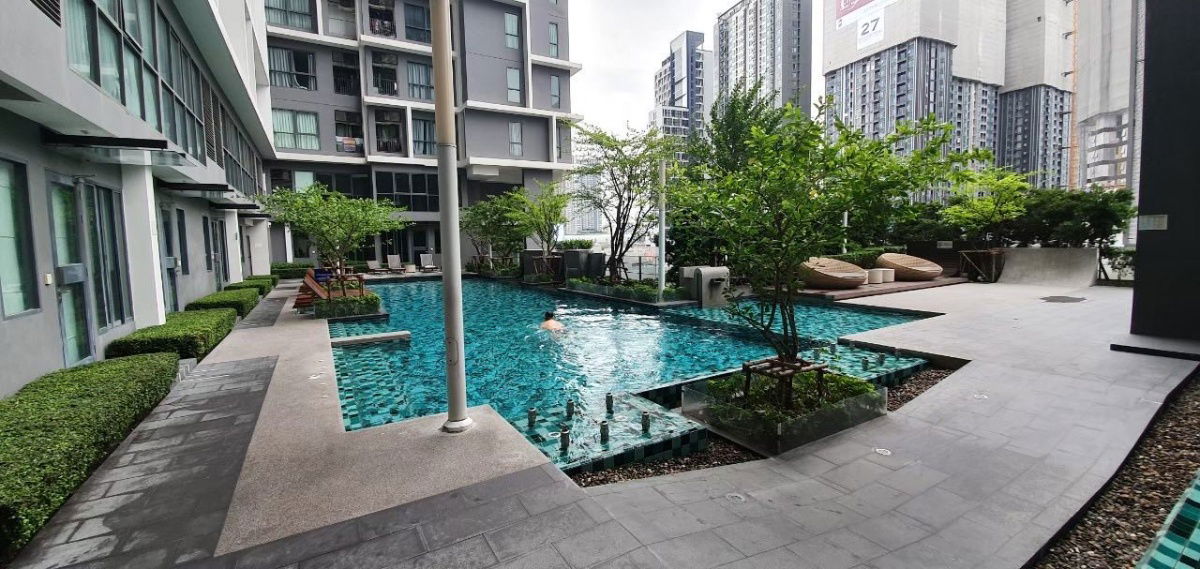picture 🌿 WS1466 [For rent] IDEO MOBI Rama 9 💸 Rent only 28,000 baht/month 📍 Near MRT Rama 9, just a few steps away - 6/11
