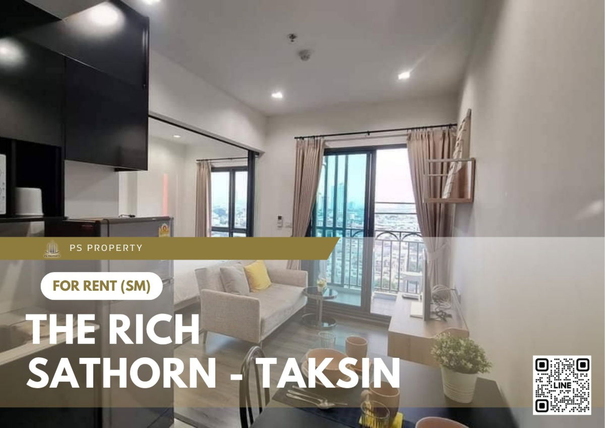 รูป ให้เช่า 📍 The Rich Sathorn - Taksin 📍 เฟอร์นิเจอร์ และ เครื่องใช้ไฟฟ้าครบ ใกล้ BTS วงเวียนใหญ่ - รูปที่ 1/9