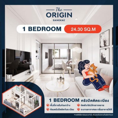 รูป ขายดาวน์คอนโด Origin บางแค 8 ชั้น เลี้ยงสัตว์ได้เจ้าของขายเอง 45,000 ขายขาดทุน - รูปที่ 13/15