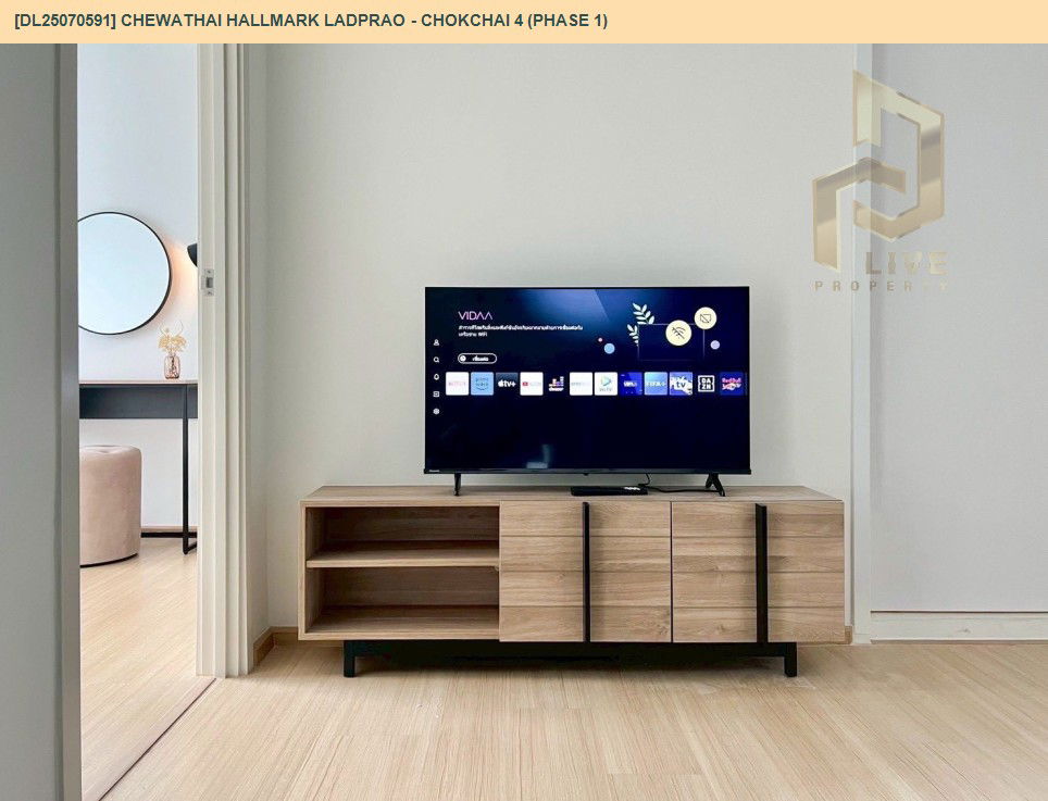 picture DL25070591 Condo for rent, Chewathai Hallmark Ladprao - Chokchai 4 near รถไฟฟ้า 3 สาย, ready to move in, call urgently 0656133286 LineID @655ebbvc - 7/16