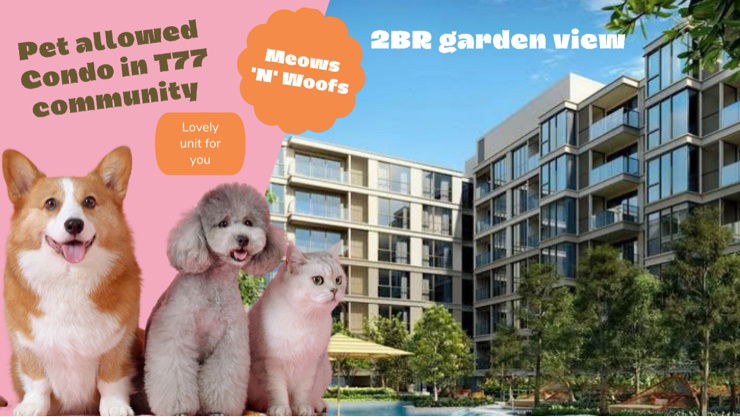 picture Sell Valles Haus (pet-allowed) 2BR 62.75 sqm. Garden view, good layout 💕 - 1/4