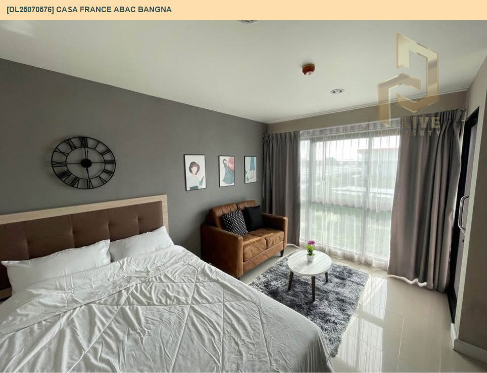 รูป DL25070576 ให้เช่าคอนโด คาซ่า ฟรานซ์ เอแบค บางนา (Casa France ABAC Bangna) ใกล้ - พร้อมเข้าอยู่ โทรด่วน 0638692663 LineID @655ebbvc - รูปที่ 4/10