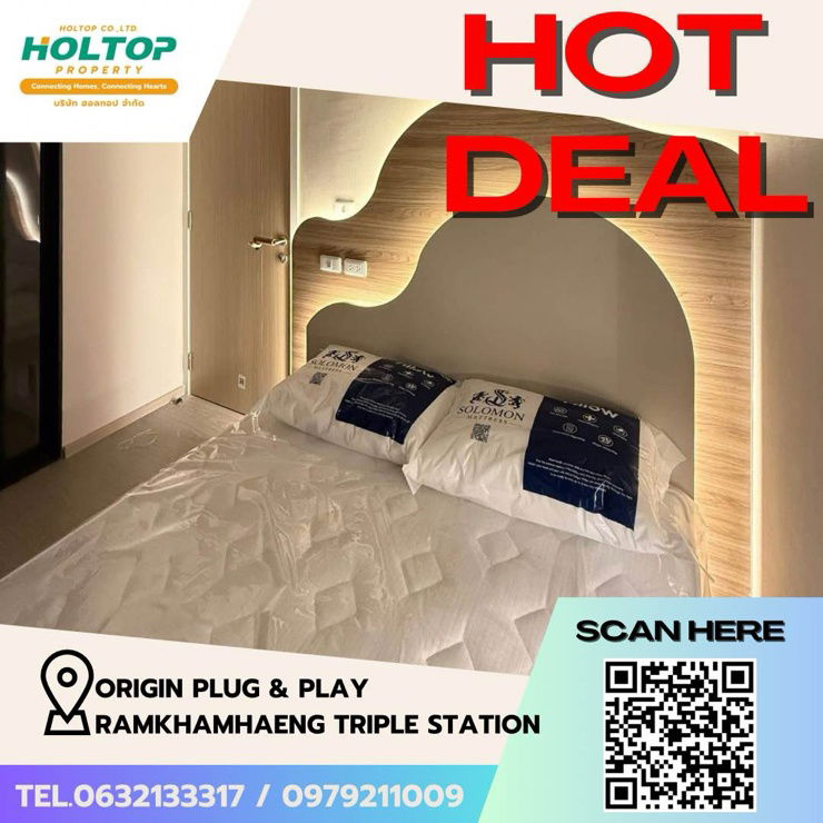 picture #Z1475 Condo for rent Origin Plug & Play Ramkhamhaeng Triple Station - 1/12
