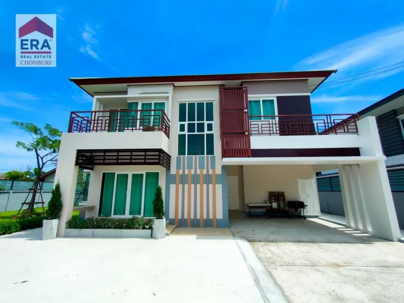 ขายบ้านเดี่ยว : บ้านเดี่ยว2ชั้น หลังใหญ่สุดในโครงการ Fine Nest Town ศรีราชา