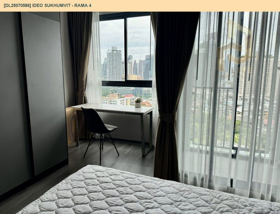 รูป DL25070586 ให้เช่าคอนโด ไอดีโอ สุขุมวิท - พระราม 4 (IDEO Sukhumvit - Rama 4) ใกล้ - พร้อมเข้าอยู่ โทรด่วน 0638692663 LineID @655ebbvc - รูปที่ 15/15