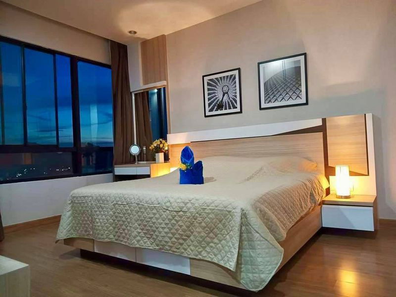 picture Condo for rent, Sriracha, The Sky, fully furnished, beautiful room, high floor, city view - 2/16
