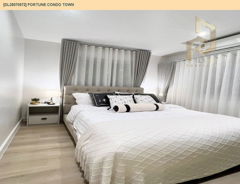 รูป DL25070572 ให้เช่าคอนโด ฟอร์จูน คอนโด ทาวน์ (Fortune Condo Town) ใกล้ - พร้อมเข้าอยู่ โทรด่วน 0638692663 LineID @534wlwof - รูปที่ 5/17