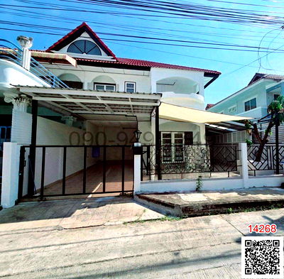 เช่าบ้านแฝด ถนนราชพฤกษ์ : เช่า บ้านแฝด 2 ชั้น หมู่บ้านซื่อตรง รัตนาธิเบศร์ ติดสถานี MRT ไทรม้า
