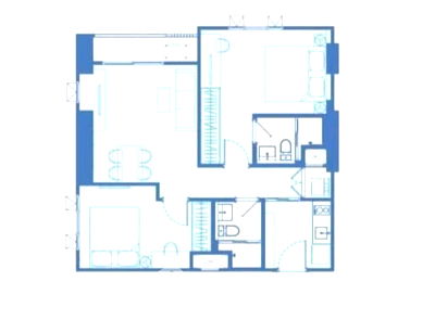 Condos for sale : 2-BR Condo at Aspire Vibha-Victory near BTS Sanam Pao (ID 2062832)