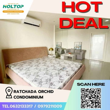 #Z1489 ให้เช่า Ratchada Orchid Condominium 