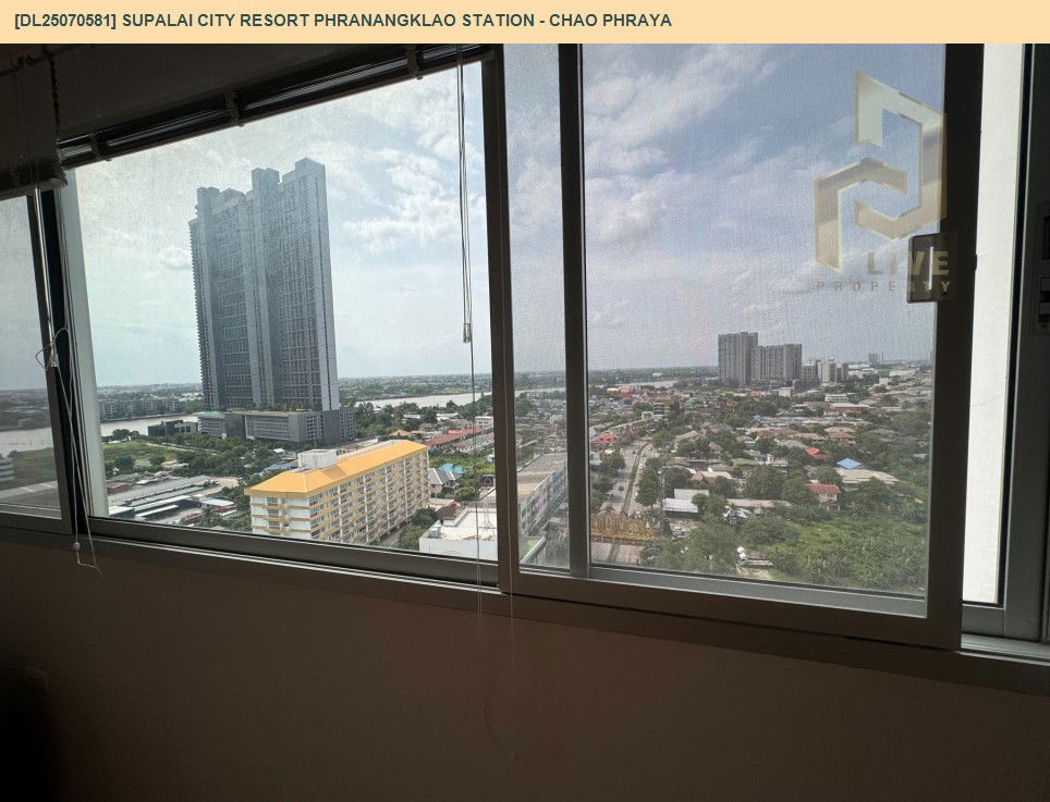 รูป DL25070581 ให้เช่าคอนโด ศุภาลัย ซิตี้ รีสอร์ท สถานีพระนั่งเกล้า - เจ้าพระยา (Supalai City Resort Phranangklao Station - Chao Phraya) ใกล้ - พร้อมเข้าอยู่ โทรด่วน 0638692663 LineID @534wlwof - รูปที่ 9/10