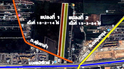 ที่ดิน เขตลาดกระบัง : ขายที่ดินติดถนนคุ้มเกล้า 34ไร่แบ่งได้ ตรงข้าม ม.พระจอมเกล้าฯ ใกล้มอเตอร์เวย์ ใกล้สนามบินสุวรรณภูมิ แปลงสวย เดินทางสะดวกมาก เหมาะสำหรับนายทุน 