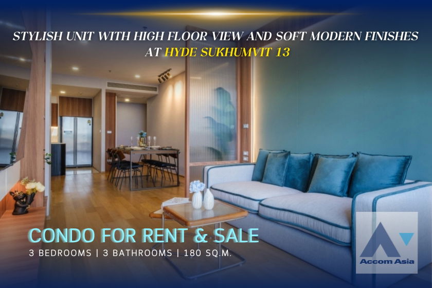 picture 🔼🔽 AccomA 📩 Stylish unit with high floor view and soft modern finishes at HYDE Sukhumvit 13 (AA35582) - 1/20