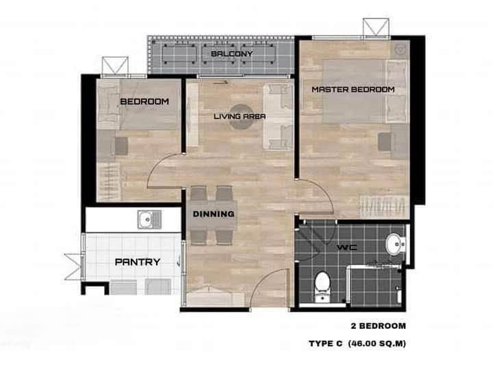 picture Aspire Sathorn-Taksin Timberzone 2 beds 1 bathroom – for rent 16,500 B - 13/19