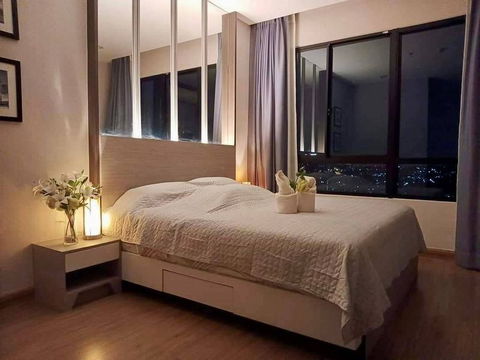 Condo for rent, Sriracha, The Sky, fully furnished, beautiful room, high floor, city view