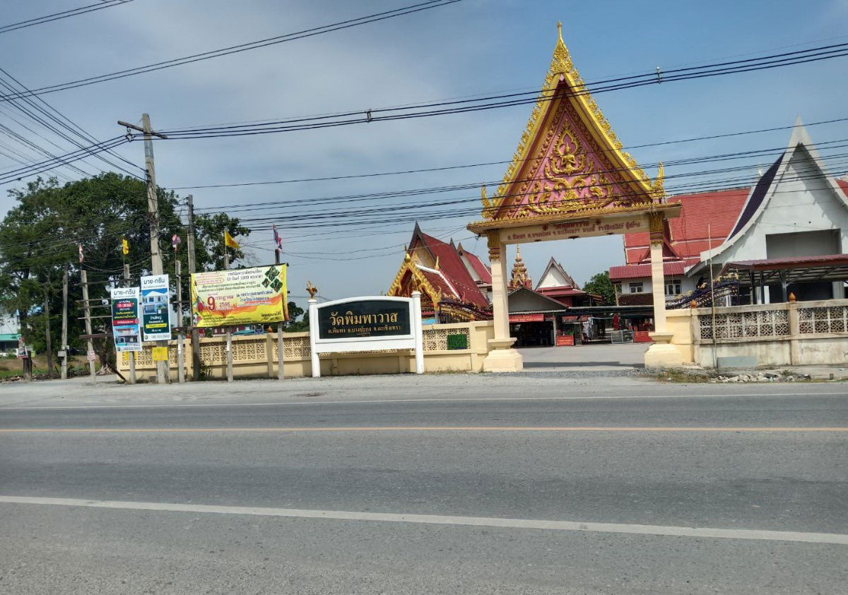 รูป ขายที่สีม่วง 20 ไร่ (แบ่งขาย 10 ไร่ได้)  ติดถนนทางหลวง (วัดพิมพาวาส-เทพราช) 2004 ขยายเป็น 4 ช่องจราจร ต.พิมพา อ.บางปะกง จ.ฉะเชิงเทรา - รูปที่ 2/2