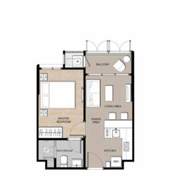 รูป 🔥ให้เช่า! Mori Haus 1 ห้องนอน 35 ตรม ชั้น 2 วิวด้านนอก เห็นต้นไม้ ร่มรื่น🔥เพียง 𝟏𝟖,𝟎𝟎𝟎 บาท/เดือน! - รูปที่ 17/17