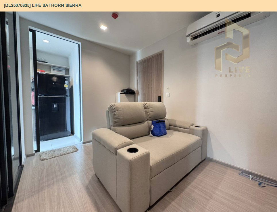 รูป DL25070635 ให้เช่าคอนโด ไลฟ์ สาทร เซียร์รา (Life Sathorn Sierra) ใกล้ BTS ตลาดพลู พร้อมเข้าอยู่ โทรด่วน 0638692663 LineID @655ebbvc - รูปที่ 2/10