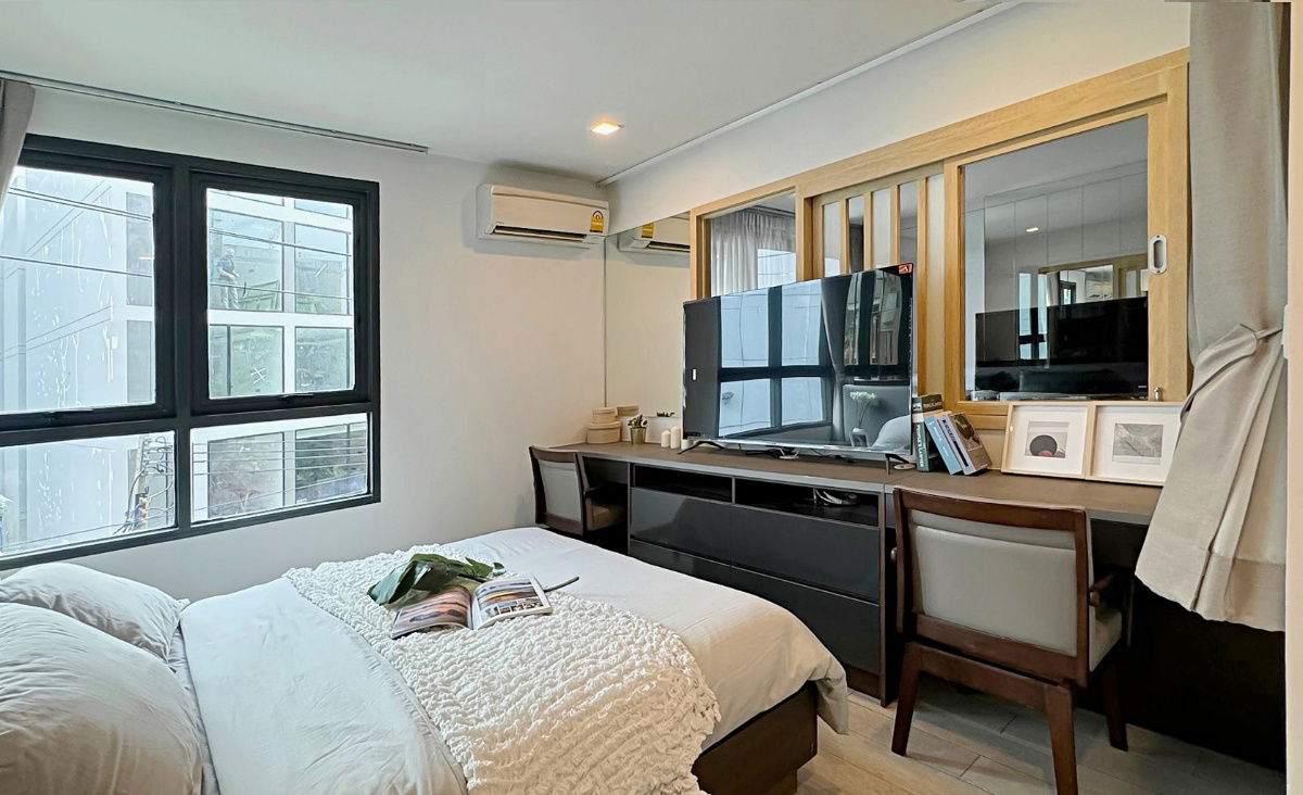 picture Modern 1-Bedroom Condo for Rent – Only 400m from BTS Asoke, Fully Furnished with Built-in Storage - 9/16