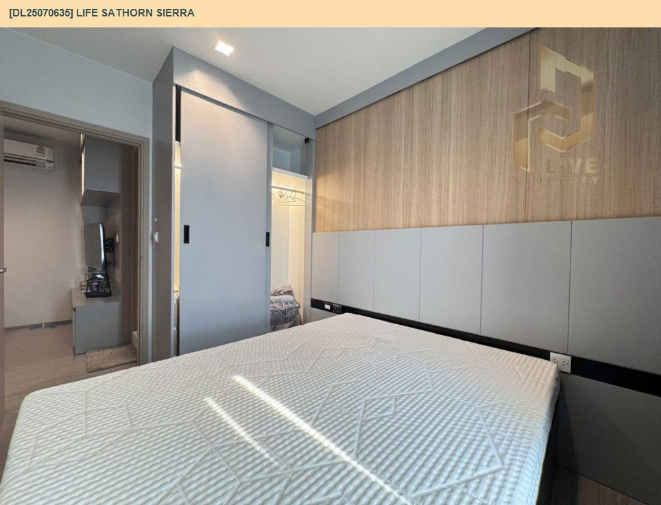 รูป DL25070635 ให้เช่าคอนโด ไลฟ์ สาทร เซียร์รา (Life Sathorn Sierra) ใกล้ BTS ตลาดพลู พร้อมเข้าอยู่ โทรด่วน 0638692663 LineID @655ebbvc - รูปที่ 3/10