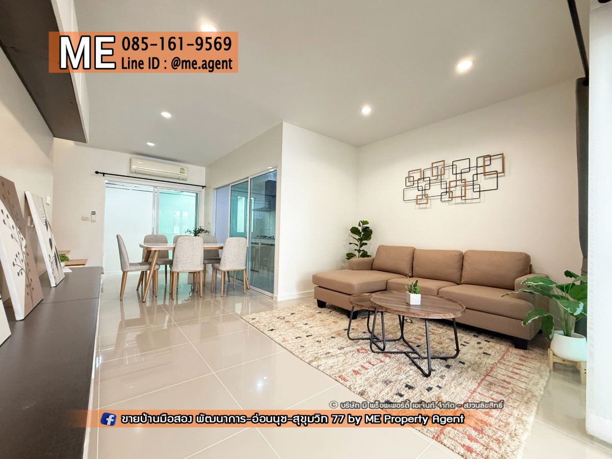 picture Sale New Renovated townhome, Villette City Pattanakarn 38, Fully furnished, Near Ekkamai, Thonglor, Sukhumvit, Tel 064-954-9619 (TC51-24) - 5/28