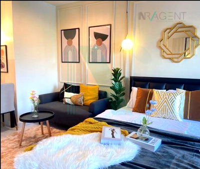 Condos for rent Lat Krabang : 🚩 For Rent Condo IRIS AVENUE ONNUCH - SUVARNABHUMI Building 3, Floor 1,Studio, Room size 28.00 sqm
