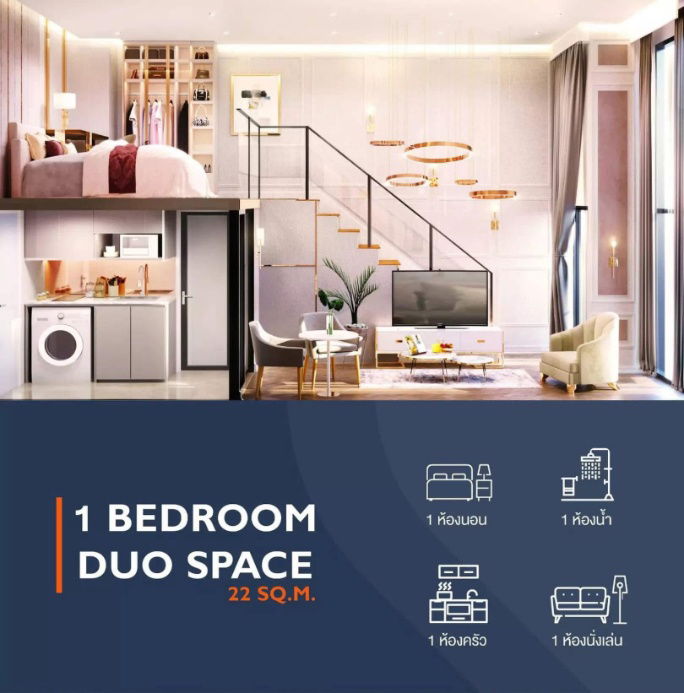 รูป 🌿 WS1497 [เช่า] Origin Plug&Play Ramkhamhaeng Triple Station Duplex 2 ชั้น 💸  เช่า :  16,000/ เดือน - รูปที่ 21/21