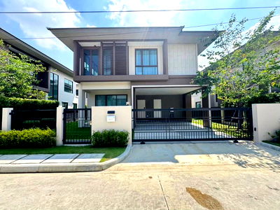 Houses for rent Bang Kapi : 💥CP-5579💥For rent, 2-storey detached house, Burasiri Krungthep Kreetha project 👉 Add Line @expertcondo