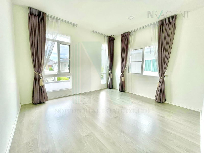 บ้านเดี่ยวให้เช่า : 🎉 ให้เช่าบ้านเดี่ยว 2 ชั้น มัณฑนา บางนา-วงแหวน 3 ห้องนอน 3 ห้องน้ำ