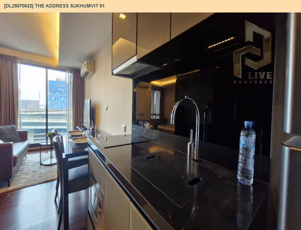 รูป MDL25070632 ให้เช่าคอนโด ดิ แอดเดรส สุขุมวิท 61 (The Address Sukhumvit 61) ใกล้ BTS เอกมัย พร้อมเข้าอยู่ โทรด่วน 0638692663 LineID @655ebbvc - รูปที่ 5/11