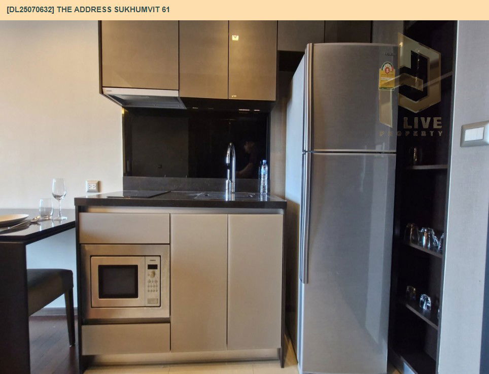 รูป MDL25070632 ให้เช่าคอนโด ดิ แอดเดรส สุขุมวิท 61 (The Address Sukhumvit 61) ใกล้ BTS เอกมัย พร้อมเข้าอยู่ โทรด่วน 0638692663 LineID @655ebbvc - รูปที่ 6/11