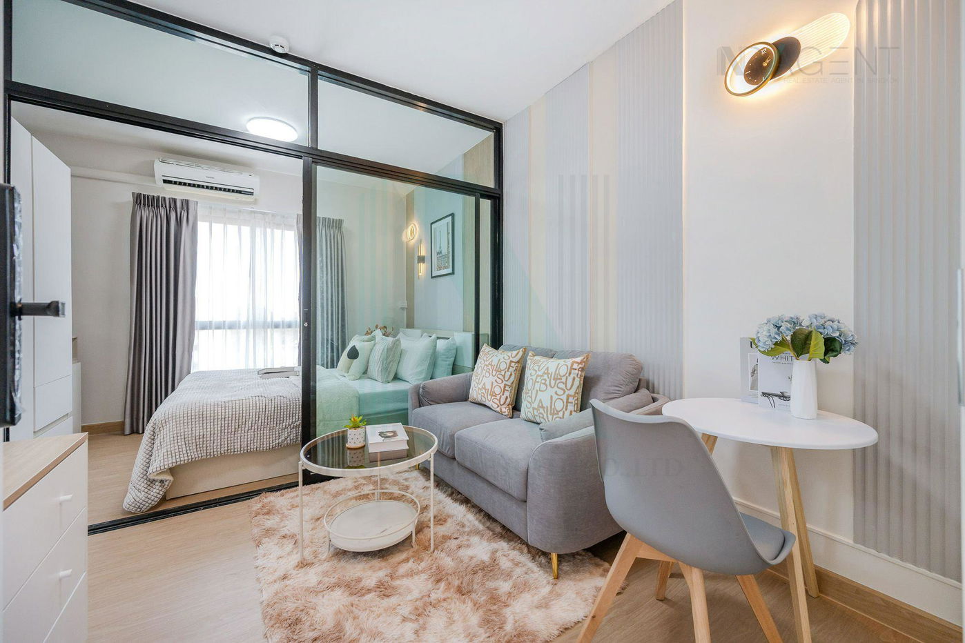 picture 🚩 For Rent Condo UNIO RAMA 2 - THAKHAM Building B, Floor 25,1 bed room, Room size 25 sqm - 1/8
