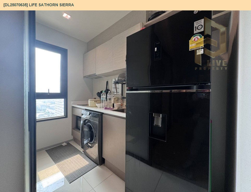 รูป DL25070635 ให้เช่าคอนโด ไลฟ์ สาทร เซียร์รา (Life Sathorn Sierra) ใกล้ BTS ตลาดพลู พร้อมเข้าอยู่ โทรด่วน 0638692663 LineID @655ebbvc - รูปที่ 7/10