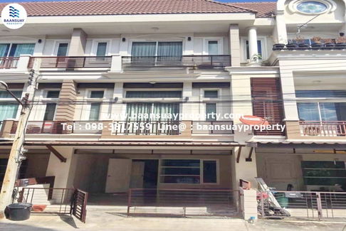 ให้เช่า ทาวน์โฮม 3 ชั้น ถนนนวมินทร์ตัดลาดพร้าว 101 ใกล้ตลาดอินทราลักษณ์ 