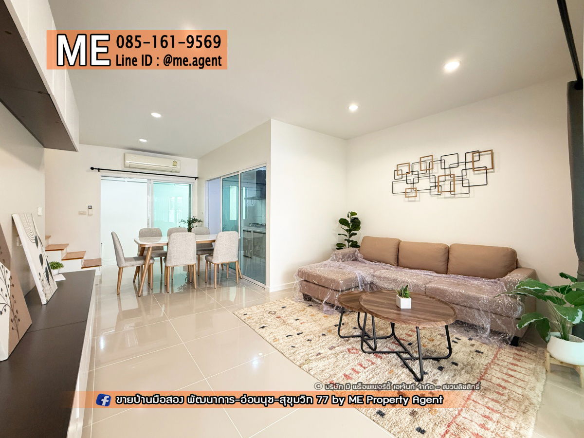 picture Sale New Renovated townhome, Villette City Pattanakarn 38, Fully furnished, Near Ekkamai, Thonglor, Sukhumvit, Tel 064-954-9619 (TC51-24) - 4/28