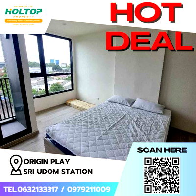 Condos for rent MRT Si Udom : #Z1504 Condo for rent Origin Play Sri Udom Station