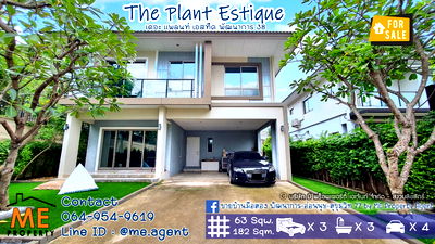 Houses for sale สถาบันเทคโนโลยีไทย-ญี่ปุ่น : Sale Single House The Plant Estique Pattanakarn 38 near Thonglor Ekkamai Petchburi New Road call 064-954-9619 (BE43-63)